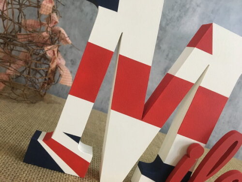 Letras Decorativas em MDF PERSONALIZADO 18cm REINO UNIDO