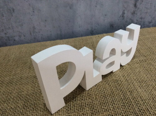 Letras Decorativas em MDF Play