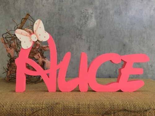 Letras Decorativas Festa Disney Minnie