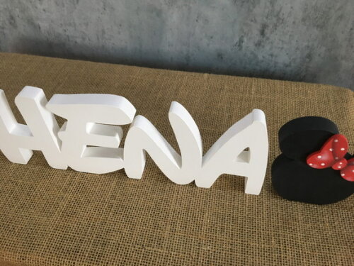 Letras Decorativas Festa Disney MInnie