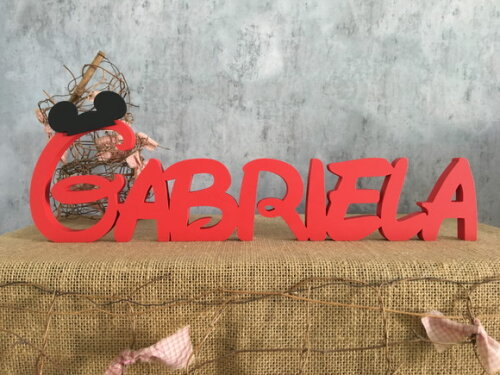 Letras Decorativas Festa Mickey