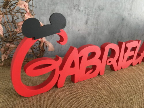 Letras Decorativas Festa Mickey