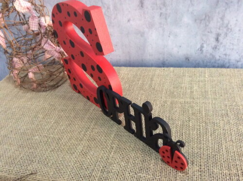 Letras Decorativas Joaninha