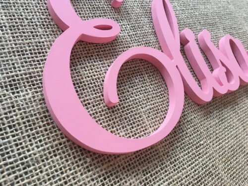 Letras Decorativas Nome de Parede