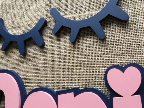 Letras Decorativas Nome De Parede + Sleepy Eyes