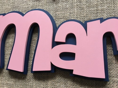 Letras Decorativas Nome De Parede + Sleepy Eyes