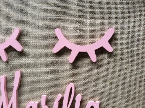 Letras Decorativas Nome De Parede + Sleepy Eyes