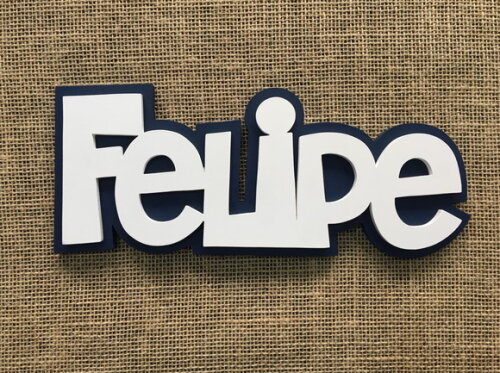 Letras Decorativas Nome de Parede Linha Sb