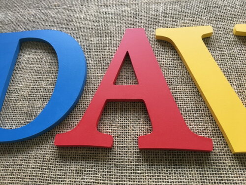 Letras Decorativas Nome de Parede Circo