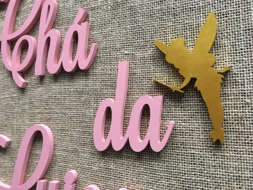 Letras Decorativas Nome De Parede TINKER BELL