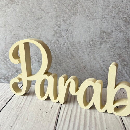 Linha Cursiva -letras Decorativas em mdf Palavras