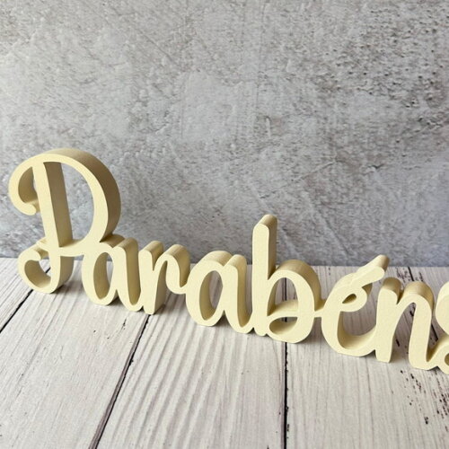 Linha Cursiva -letras Decorativas em mdf Palavras