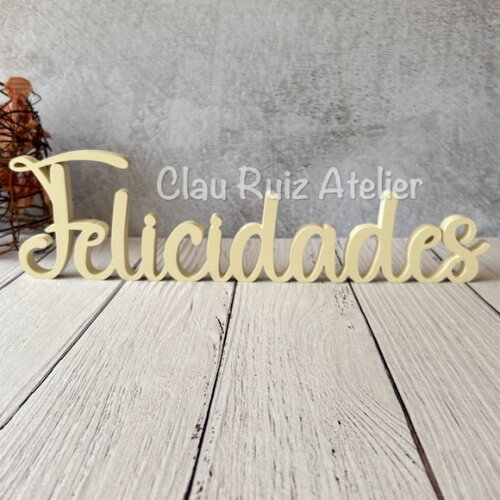 Linha Cursiva -letras Decorativas em mdf Palavras
