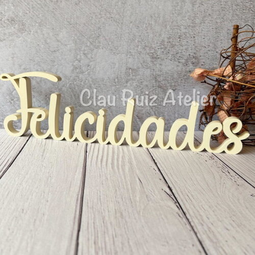 Linha Cursiva -letras Decorativas em mdf Palavras