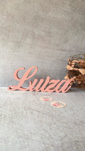 Linha Cursiva -letras Decorativas em mdf Quarto de Bebê