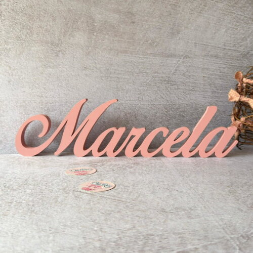 Linha Cursiva -letras Decorativas em mdf Quarto de Bebê
