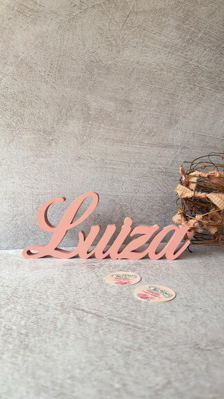 Linha Cursiva -letras Decorativas em mdf Quarto de Bebê