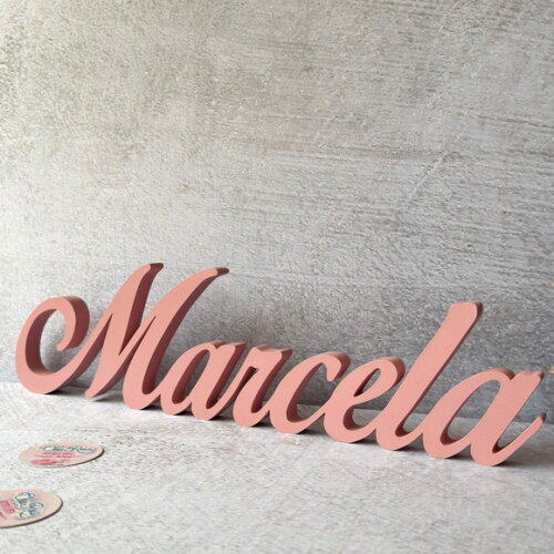Linha Cursiva -letras Decorativas em mdf Quarto de Bebê