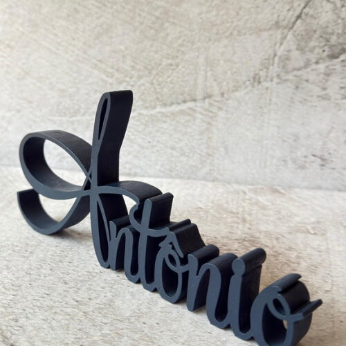 Linha Cursiva -letras Decorativas em mdf Quarto de Bebê