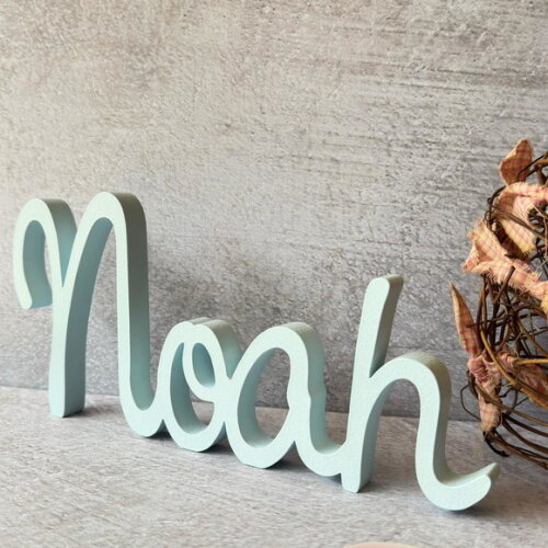 Linha Cursiva -letras Decorativas em mdf Quarto de Bebê
