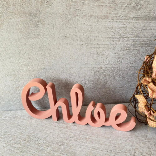 Linha Cursiva -letras Decorativas em mdf Quarto de Bebê
