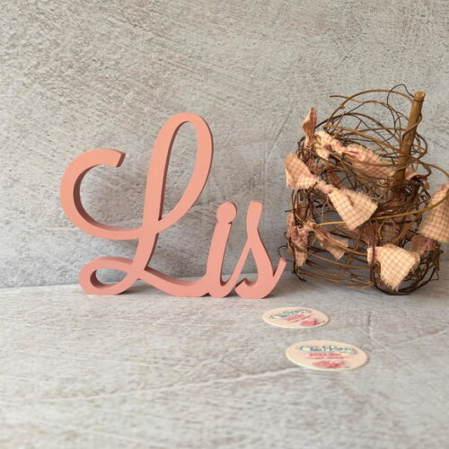 Linha Cursiva -letras Decorativas em mdf Quarto de Bebê