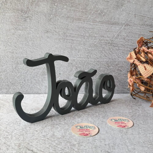 Linha Cursiva -letras Decorativas em mdf Quarto de Bebê
