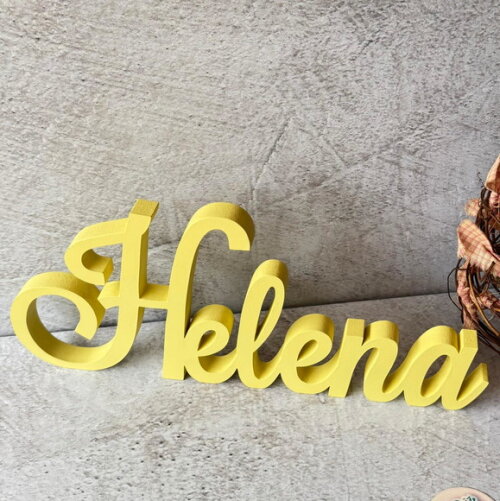 Linha Cursiva -letras Decorativas em mdf Quarto de Bebê