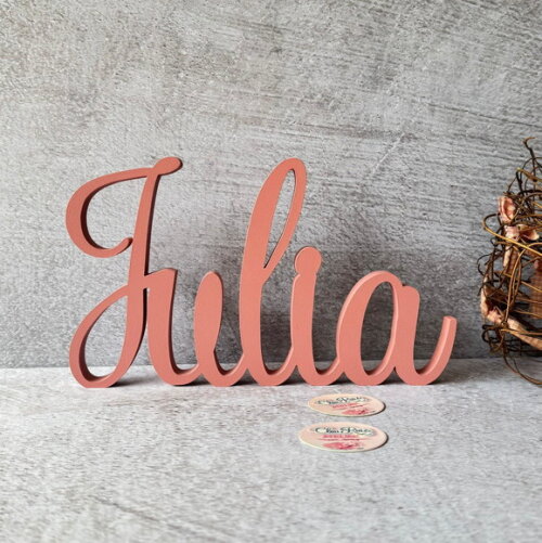 Linha Cursiva -letras Decorativas em mdf Quarto de Bebê