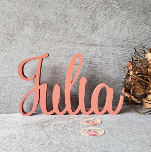 Linha Cursiva -letras Decorativas em mdf Quarto de Bebê