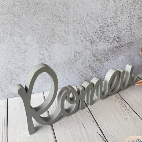 Linha Cursiva -letras Decorativas em mdf Quarto de Bebê