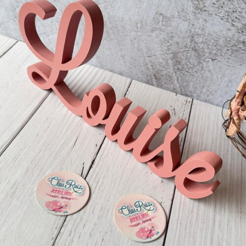 Linha Cursiva -letras Decorativas em mdf Quarto de Bebê