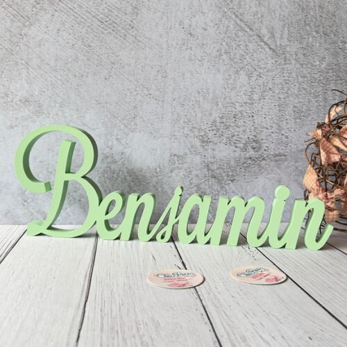 Linha Cursiva -letras Decorativas em mdf Quarto de Bebê