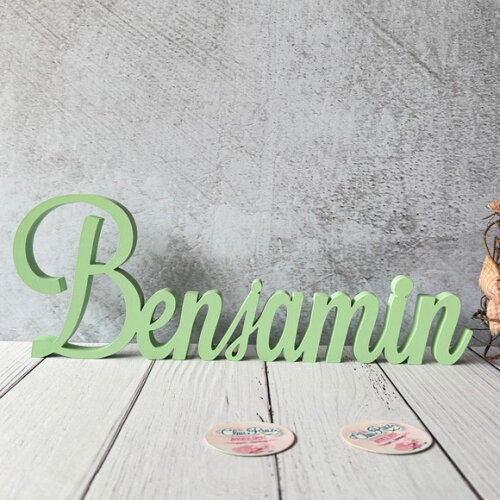 Linha Cursiva -letras Decorativas em mdf Quarto de Bebê