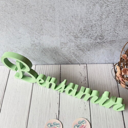 Linha Cursiva -letras Decorativas em mdf Quarto de Bebê