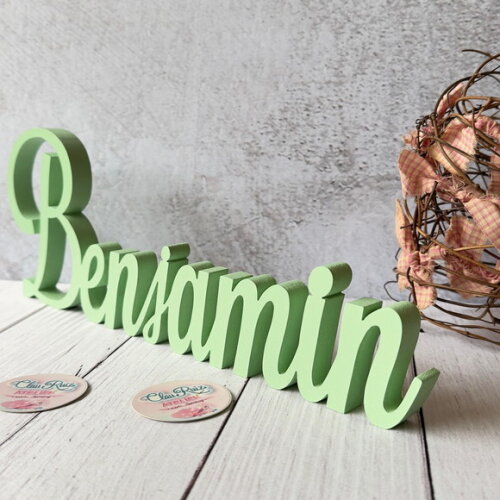 Linha Cursiva -letras Decorativas em mdf Quarto de Bebê