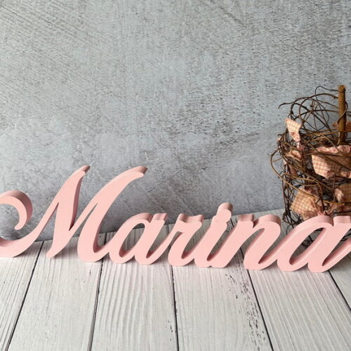 Linha Cursiva -letras Decorativas em mdf Quarto de Bebê
