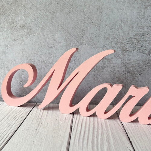 Linha Cursiva -letras Decorativas em mdf Quarto de Bebê