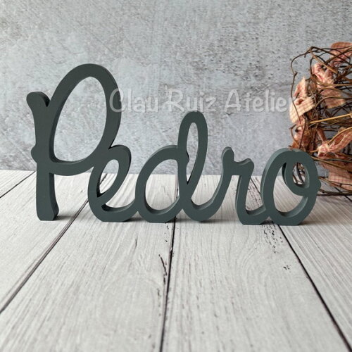 Linha Cursiva -letras Decorativas em mdf Quarto de Bebê