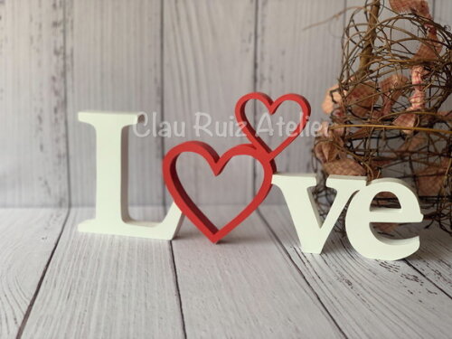 Love -letras Decorativas de mdf