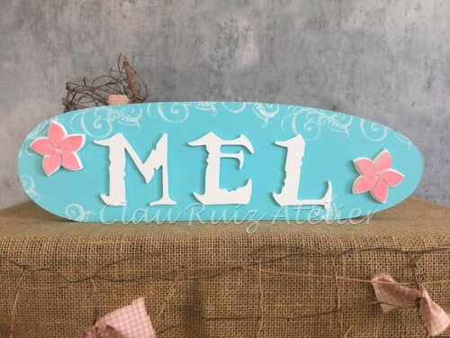 MOANA - Letras Decorativas de MDF FESTA HAVAIANA