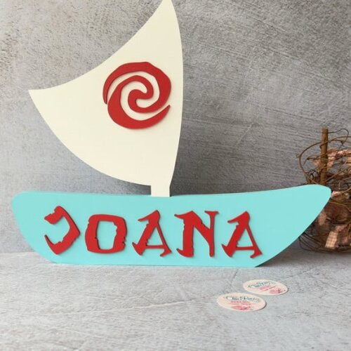 Moana Barco Personalizado