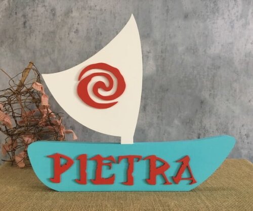Moana Barco Personalizado