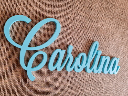 Nome De Parede em MDF