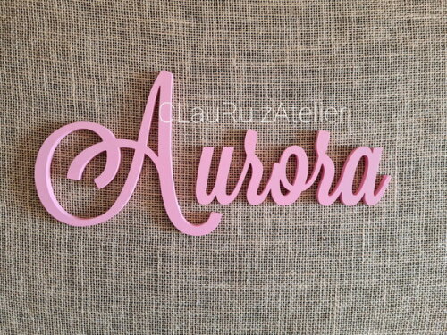 Nome De Parede em MDF