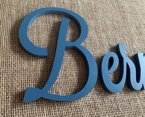 Nome de Parede em mdf Decoração Bebê