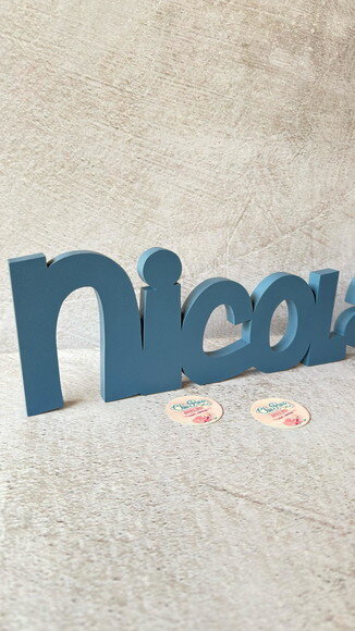 Nome em mdf - Linha Ch - Decoração Bebê e Infantil