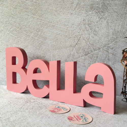 Nome em MDF Personalizado para Quarto de Bebê Letras Decorativas