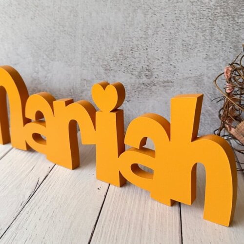 Nome em mdf - Linha Ch - Decoração Bebê e Infantil