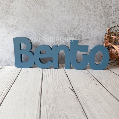 Nome em mdf - Linha Ch - Decoração Bebê e Infantil